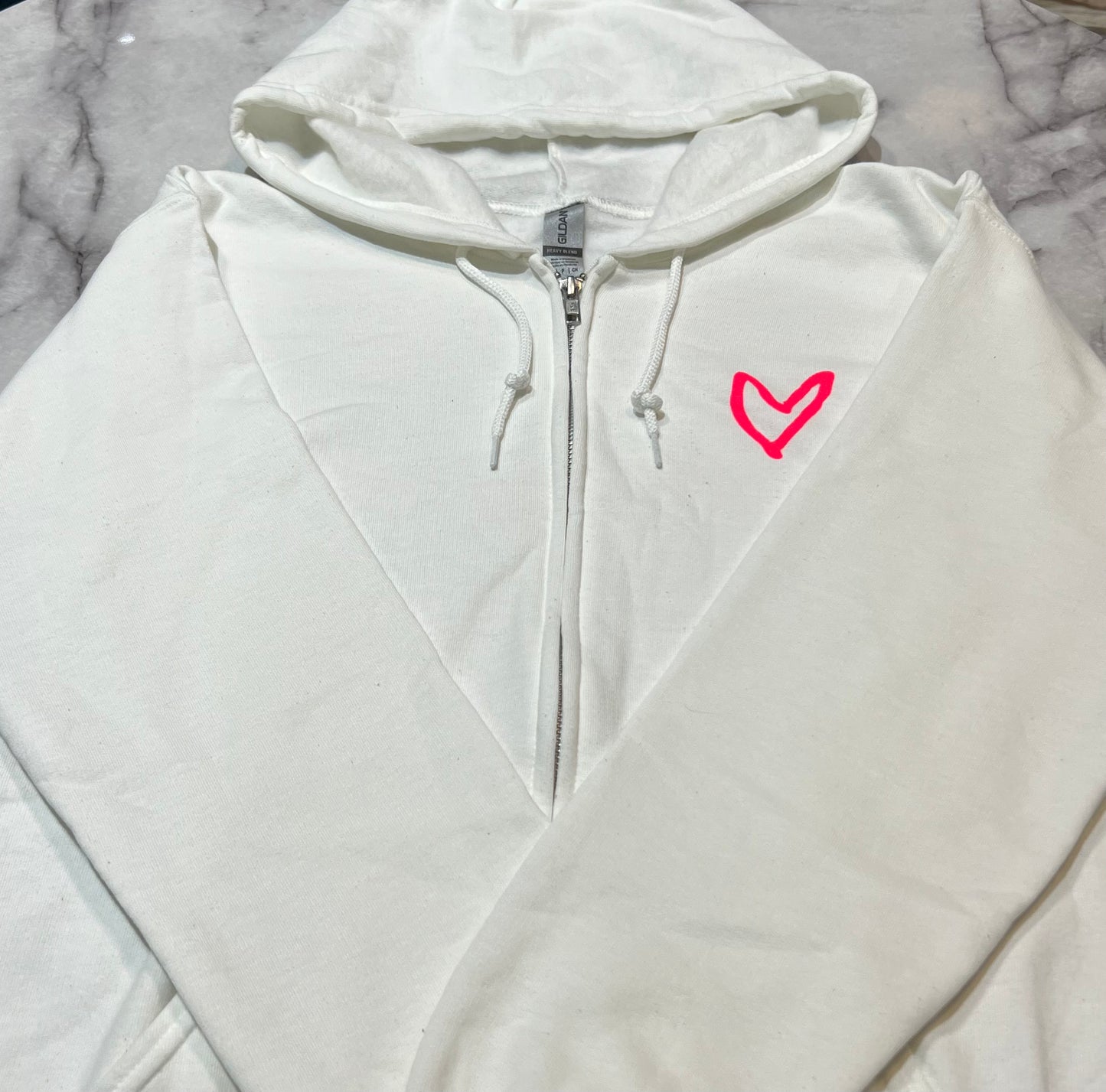 Zippered Hoodie Sweatshirt