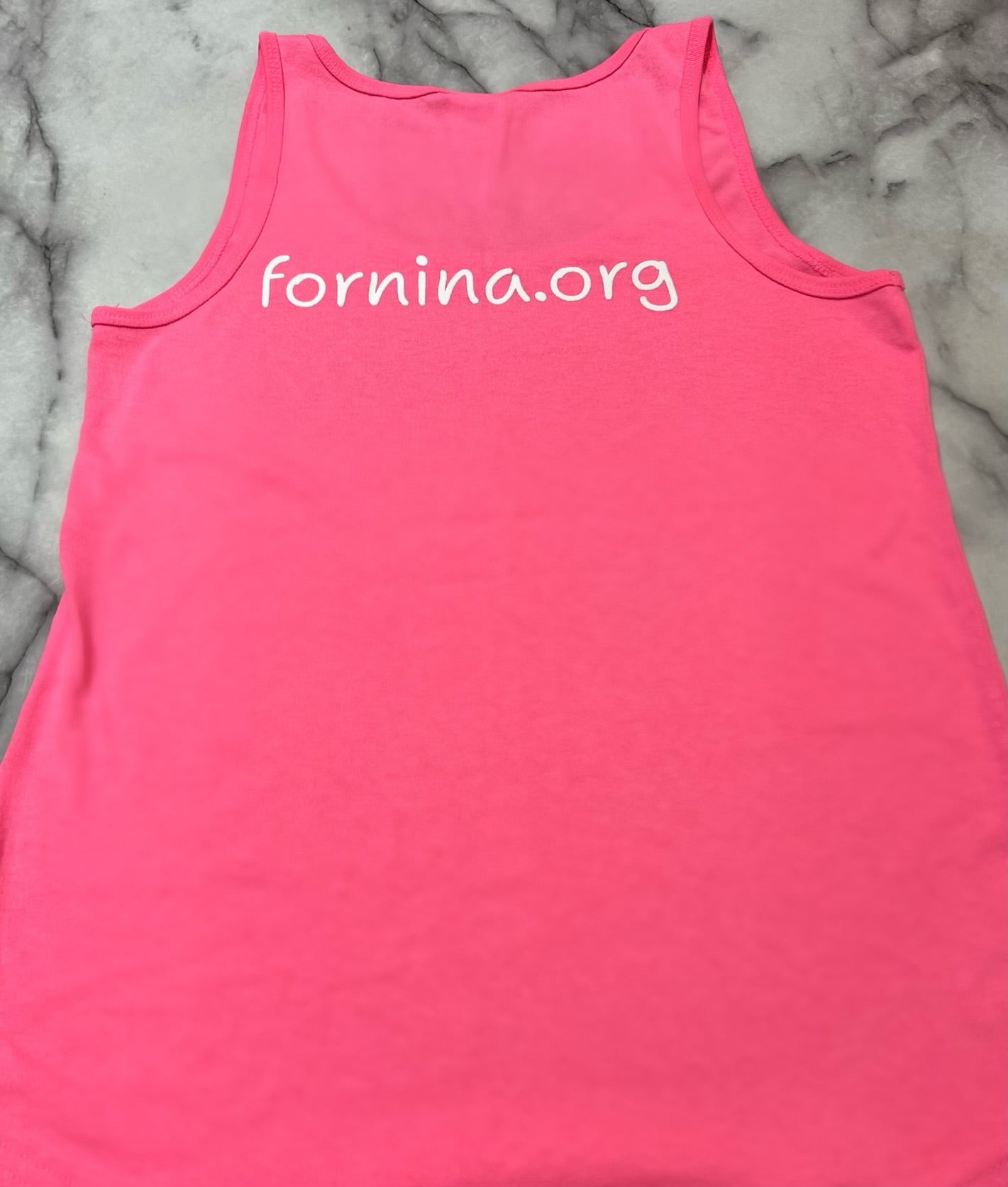 Unisex For Nina Pink Tank Top